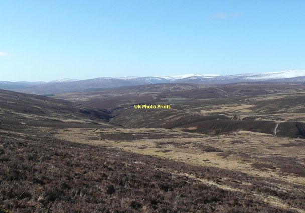 Photo 6"x4" Looking across the glen of the Allt a' Chireachain Carn nan Searrach\/NN7871 c2011