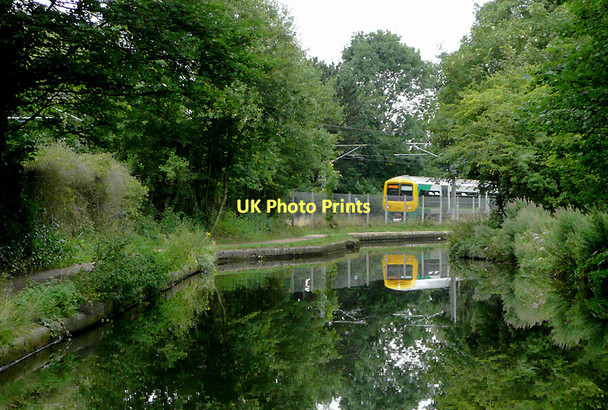 Photo 6"x4" Canal  and railway near Edgbaston, Birmingham Edgbaston c2010