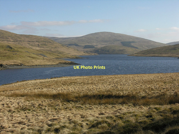 Photo 6"x4" View over Nant-y-moch reservoir Carn Owen c2011