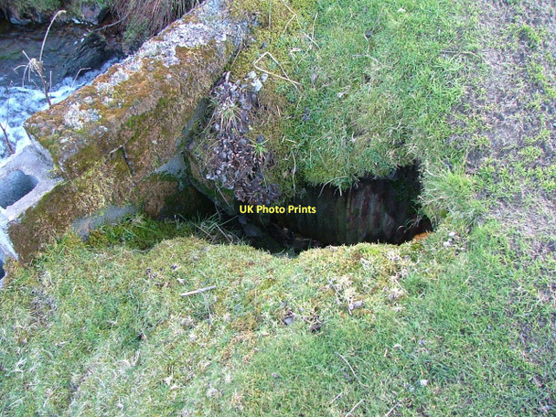 Photo 6"x4" Washed out fill from around the culvert Disgwylfa\/SN8964 c2011
