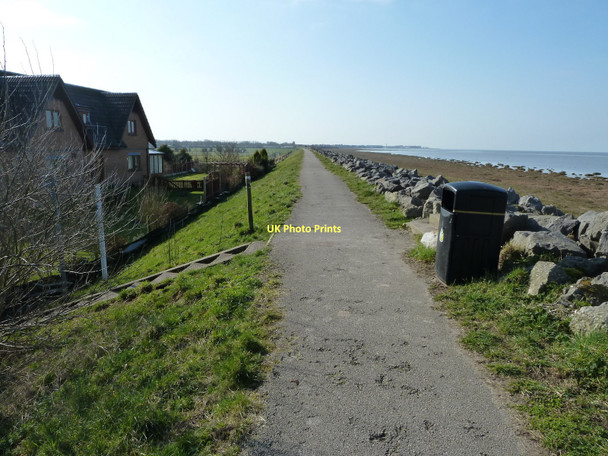Photo 6"x4" Coastal Path, Preesall Pilling Lane c2011