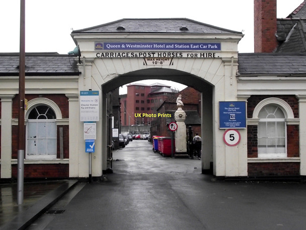 Photo 6"x4" Entrance to the car parks Chester c2011