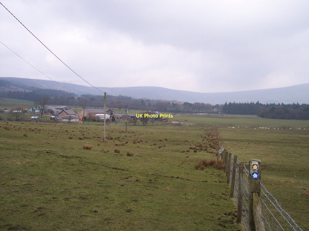 Photo 6"x4" Marker post at Broadgate farmstead Bleasdale c2011