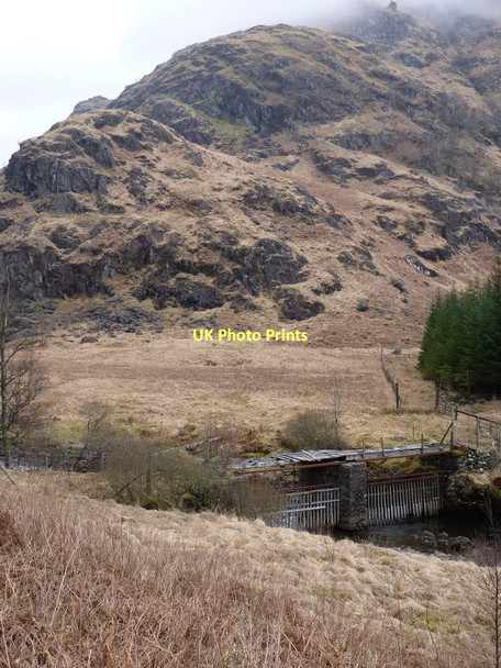 Photo 6"x4" The footbridge at Inverchorachan Allt a Mhuilinn c2011