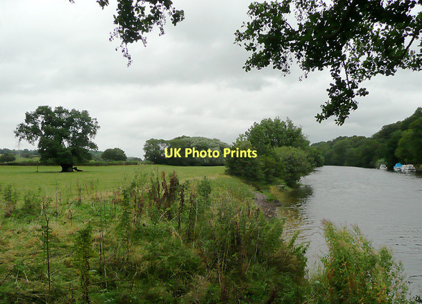 Photo 6"x4" River Severn and pasture near Shrawley, Worcestershire Holt Heath\/SO8163 c2010