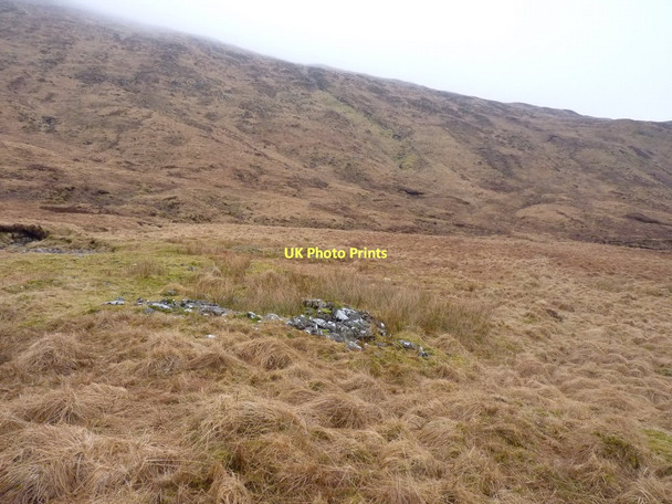 Photo 6"x4" Shieling remains in the Lairig Arnan Beinn Damhain c2011 P1
