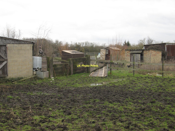 Photo 6"x4" Buildings by Grunty Fen Catchwater drain Stretham c2011
