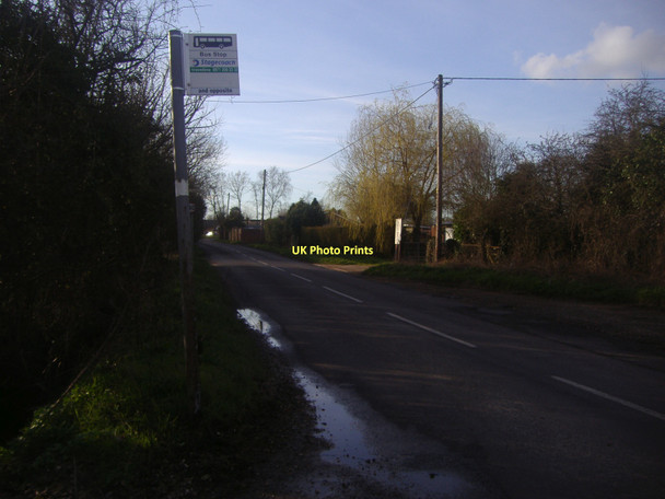 Photo 6"x4" Bus stop on Bowling Alley Bowling Alley c2011