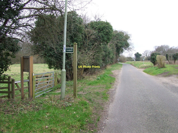 Photo 6"x4" Weston Fen Entrance Fen Street\/TL9879 c2011
