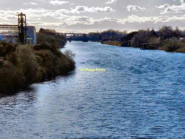 Photo 6"x4" Manchester Ship Canal Salford\/SJ8098 c2011
