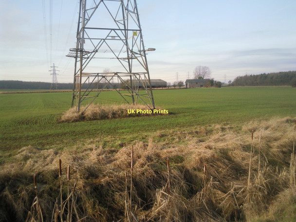 Photo 6"x4" Pylons seen from Heath Road, near Helpston Helpston c2011