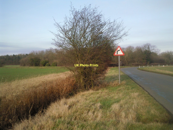 Photo 6"x4" Rural view along Heath Road Helpston c2011