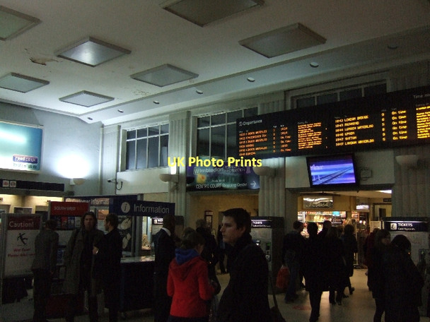 Photo 6"x4" The ticket hall of Wimbledon Station Merton\/TQ2569 c2011