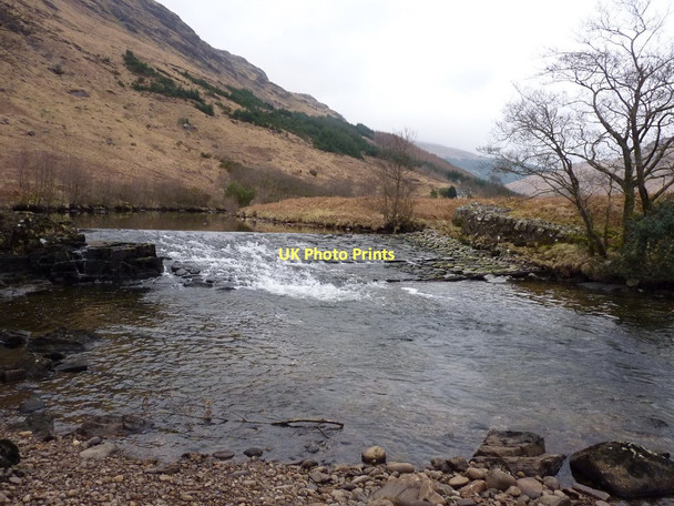 Photo 6"x4" One of the weirs on the River Fyne Merk Burn c2011