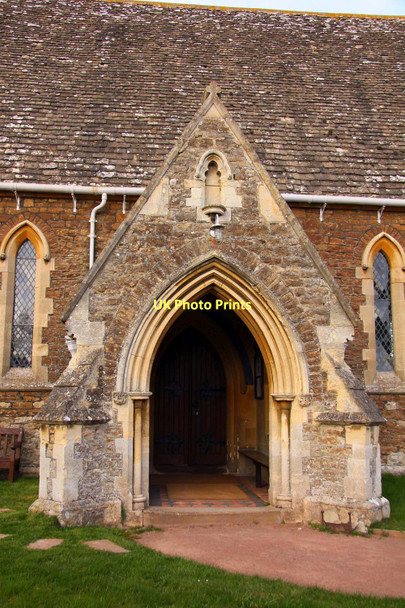 Photo 6"x4" The porch of St Helen's Church Dry Sandford c2011