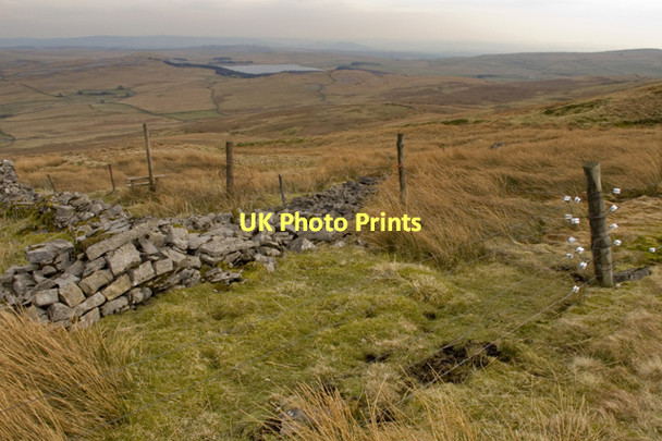 Photo 6"x4" Wall junction on Fountains Fell's southern ridge Water Houses\/SD8867 c2011