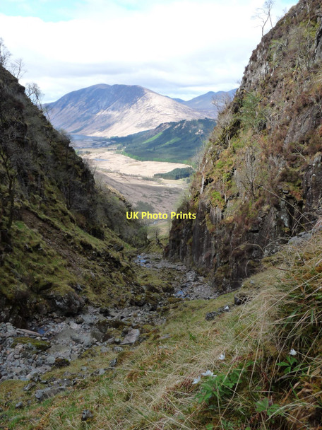 Photo 6"x4" Gully of the Garbh Allt on Stob Dubh Dalness\/NN1651 c2010