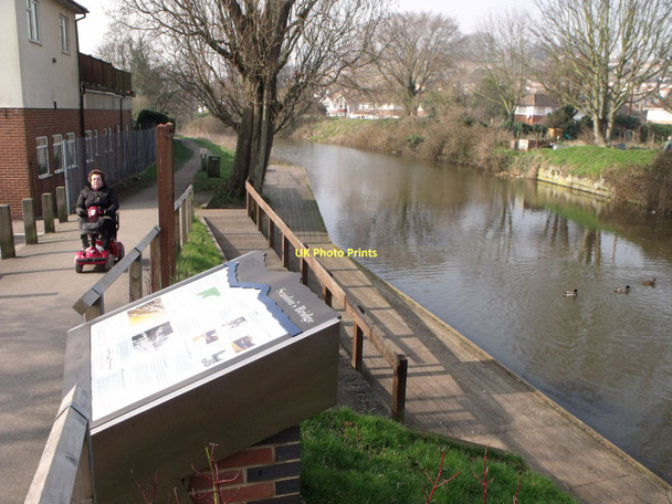 Photo 6"x4" Royal Military Canal, with mobility scooter, Hythe Hythe\/TR1634 c2011