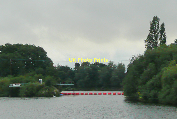 Photo 6"x4" Boom across the River Severn at Diglis, Worcester Worcester c2010