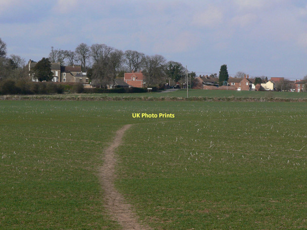 Photo 6"x4" Field footpath at Owston Ferry East Ferry c2011