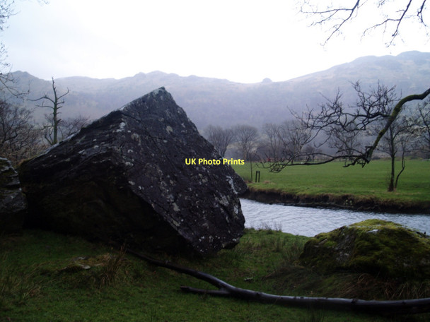 Photo 6"x4" Boulder on River Bank Bethania\/SH6250 c2011