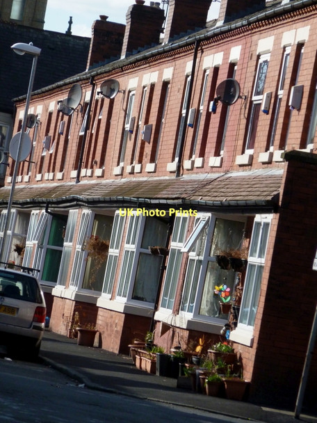 Photo 6"x4" Terrace housing on Salisbury Street in Moss Side Moss Side\/SJ8395 c2011