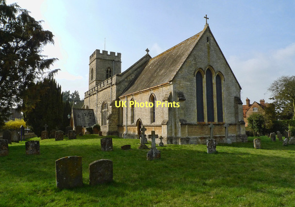 Photo 6"x4" St Swithun's Church and Churchyard, Swanbourne Swanbourne c2011
