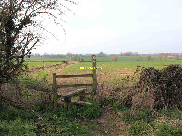 Photo 6"x4" Footpath to Harbury Gross Green c2011