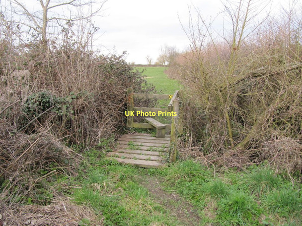 Photo 6"x4" Stile at the end Glastonbury c2011