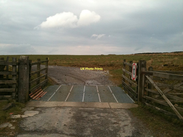 Photo 6"x4" Cattle grid on the track to Beaver Trawden c2011
