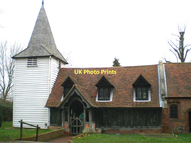 Photo 6"x4" Church of St Andrew, Greensted-juxta-Ongar Chipping Ongar c2007