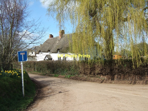 Photo 6"x4" Brookleigh and a thatched house Brookleigh c2011