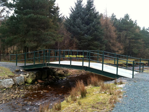 Photo 6"x4" Prefabricated bridge over the Marshaw Wyre Tarnbrook c2011