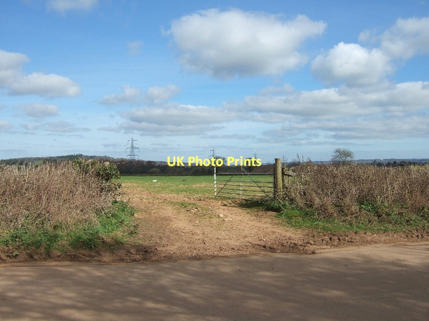 Photo 6"x4" Field and gate near Hayes Farm Poltimore c2011