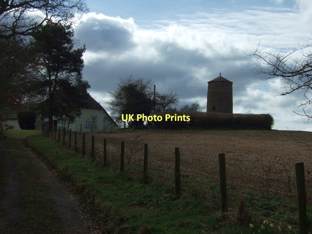 Photo 6"x4" Broadclyst windmill and Windmill Cottage Burrow\/SX9997 c2011