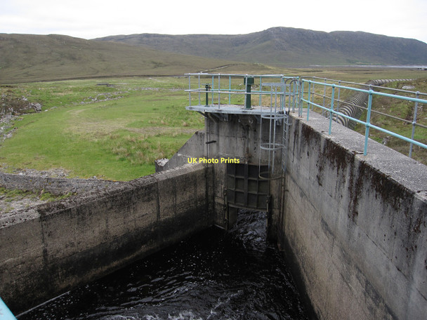 Photo 6"x4" Water diverted to Loch Fannich Meall Odhar\/NH2767 c2010