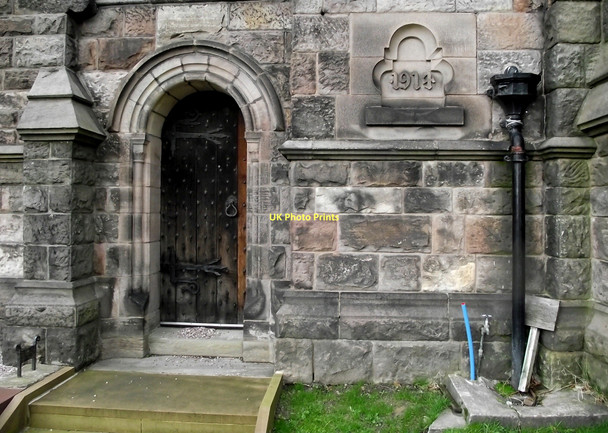 Photo 6"x4" Holy Trinity Church, Mossley- detail Congleton c2011