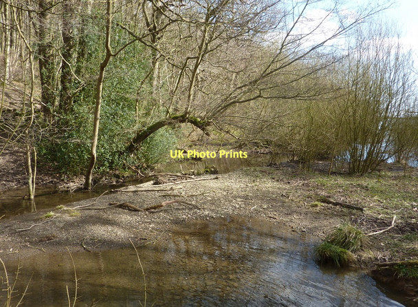 Photo 6"x4" Stream flowing into Linacre Upper Reservoir Hollins\/SK3271 c2011