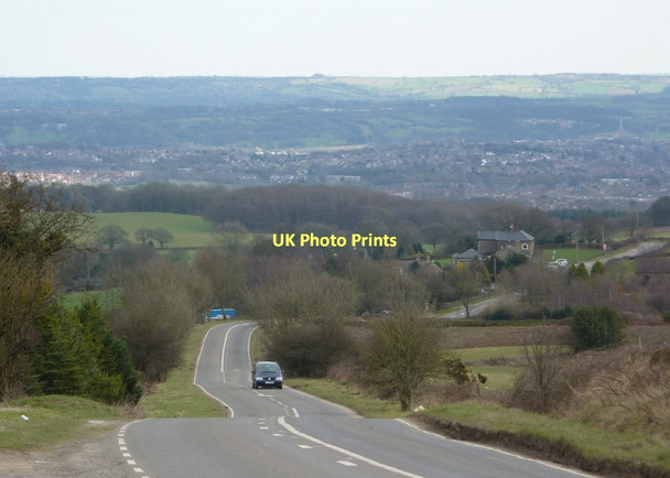 Photo 6"x4" B6050 descending towards Cutthorpe Oxton Rakes c2011