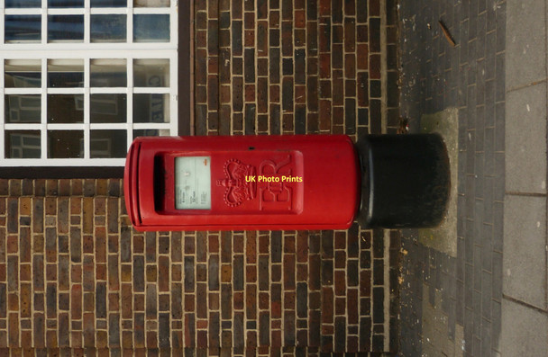 Photo 6"x4" Pillar box outside former post office, Borehamwood Borehamwood c2011