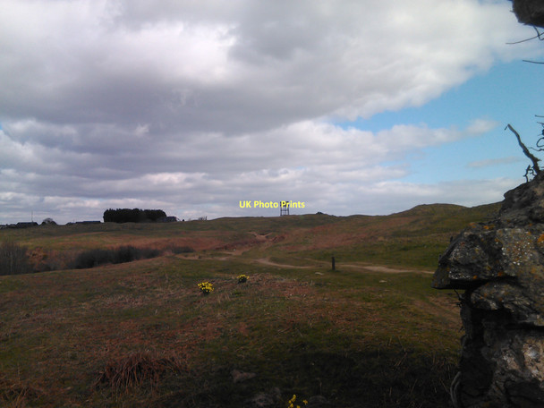 Photo 6"x4" View of the water tower in Southgate from the church ruins at Pennard Pill Lunnon c2011