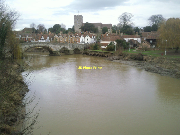 Photo 6"x4" The classic view of Aylesford from the new bridge Aylesford c2011