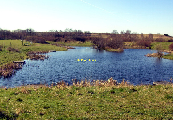 Photo 6"x4" Fryston Village Fishing Pond New Fryston c2011