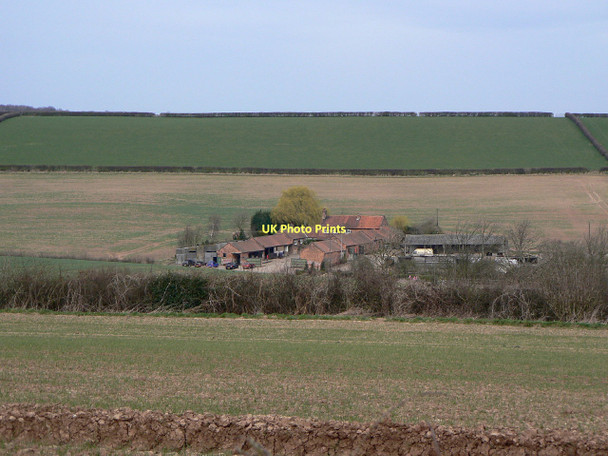 Photo 6"x4" Wood Barn Farm Lambley\/SK6345 c2011