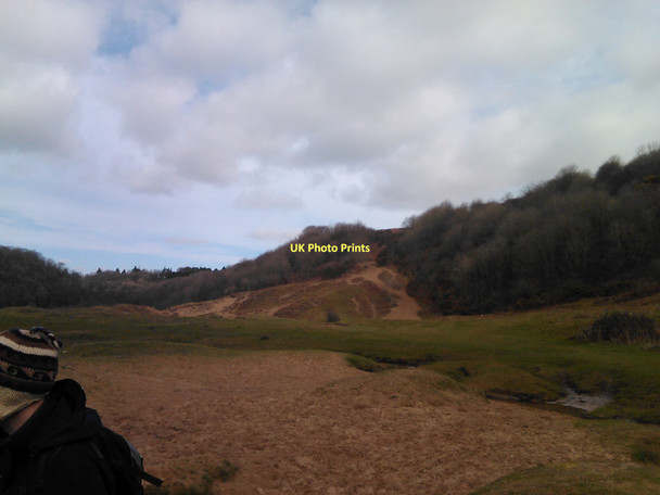 Photo 6"x4" Cliff slumping adjacent to the Pennard Pill floodplain Lunnon c2011