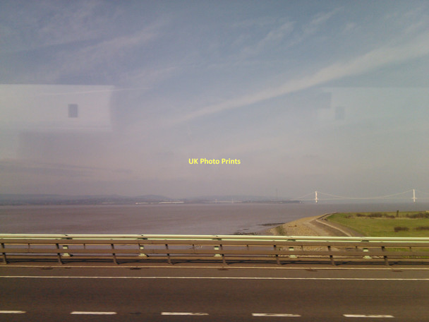 Photo 6"x4" View of the M48 Severn Bridge from the M4 Severn Bridge Aust\/ST5789 c2011