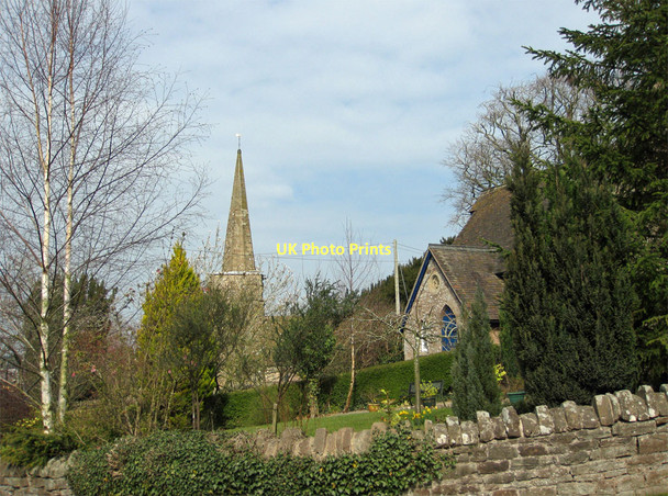 Photo 6"x4" Church spire and village hall, Linton Linton\/SO6625 c2011