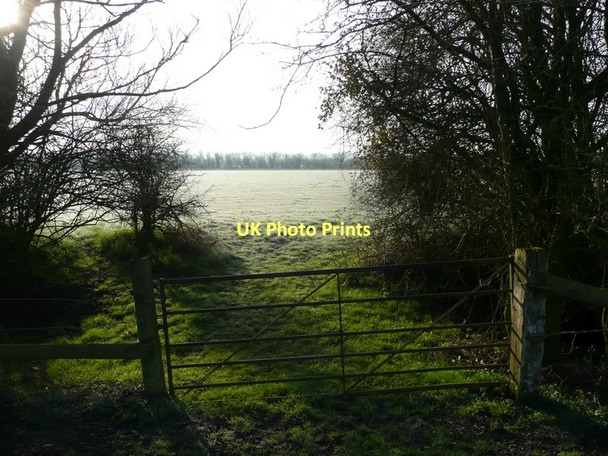 Photo 6"x4" Gate onto Coombe Hill Meadows The Leigh c2011
