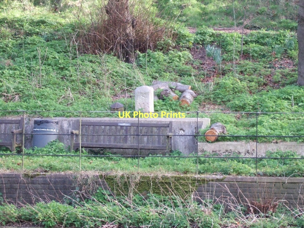 Photo 6"x4" Inscribed stone on south bank of Regents Canal Camden Town c2011