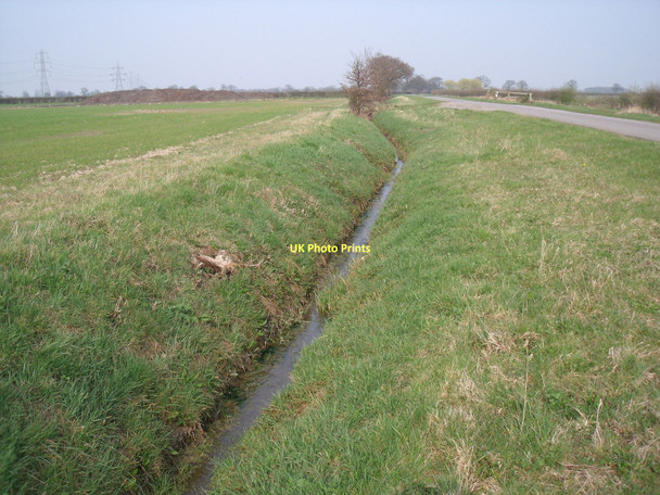 Photo 6"x4" Drainage ditch near Brind Leys Farm Brind c2011